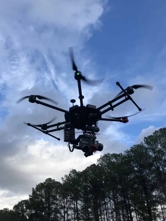 A black drone